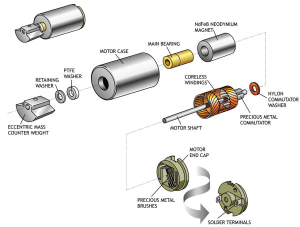 Coreless ERM internal design