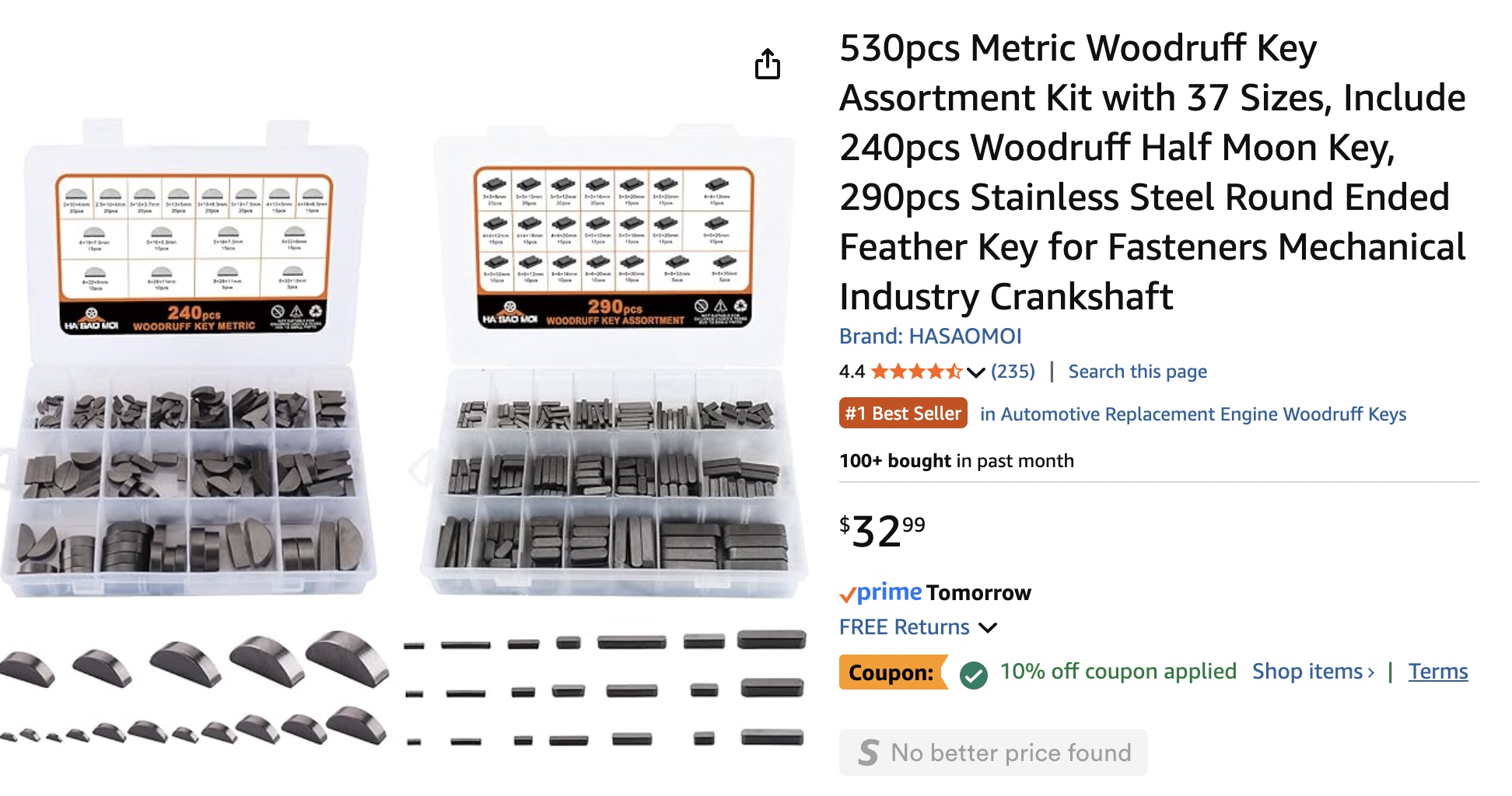 Shaft Key Assortments