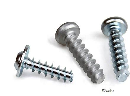 2 wing screws plastic with threaded bolts made of steel 