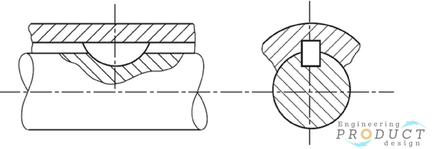 Woodruff keys - Engineering Drawing - Joshua Nava Arts