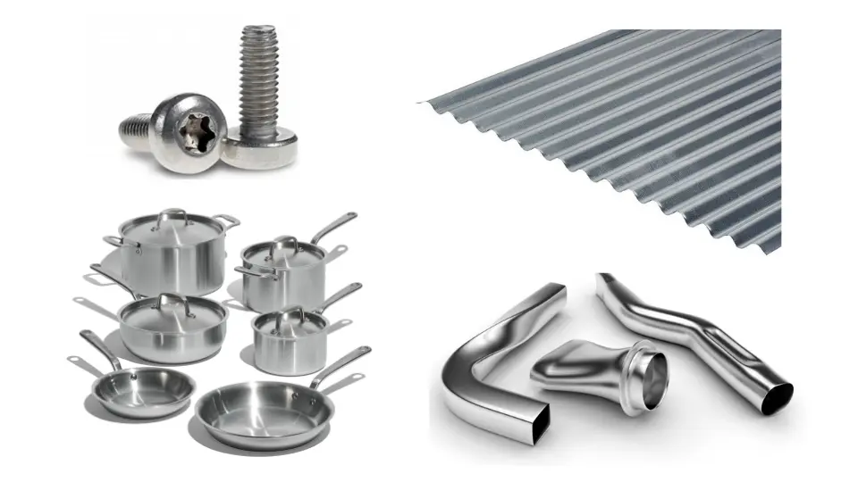 Metal formed Construction and consumer parts